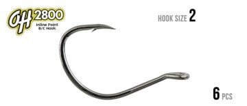 OH2800 Inline Point B/C HOOK 2 (6 pcs)