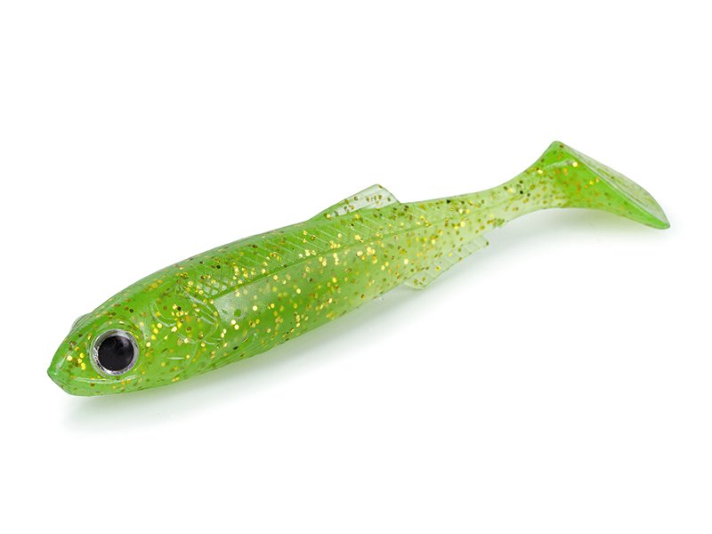 Molix Real Thing Shad 4.5''  (4 pcs)  col. UV Lime Gold Flake