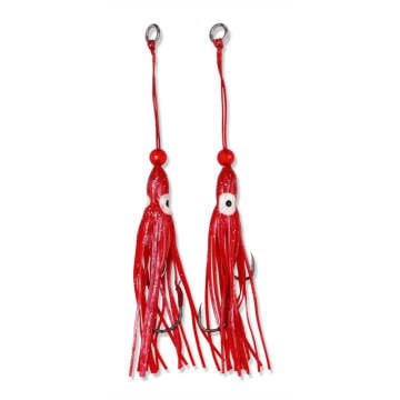Ocean Angler Jitterbug Twin Hook Pack 3.0 Red