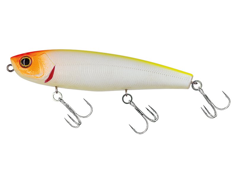 Molix Top Water 110 Baitfish Series Col. Pearl White Orange