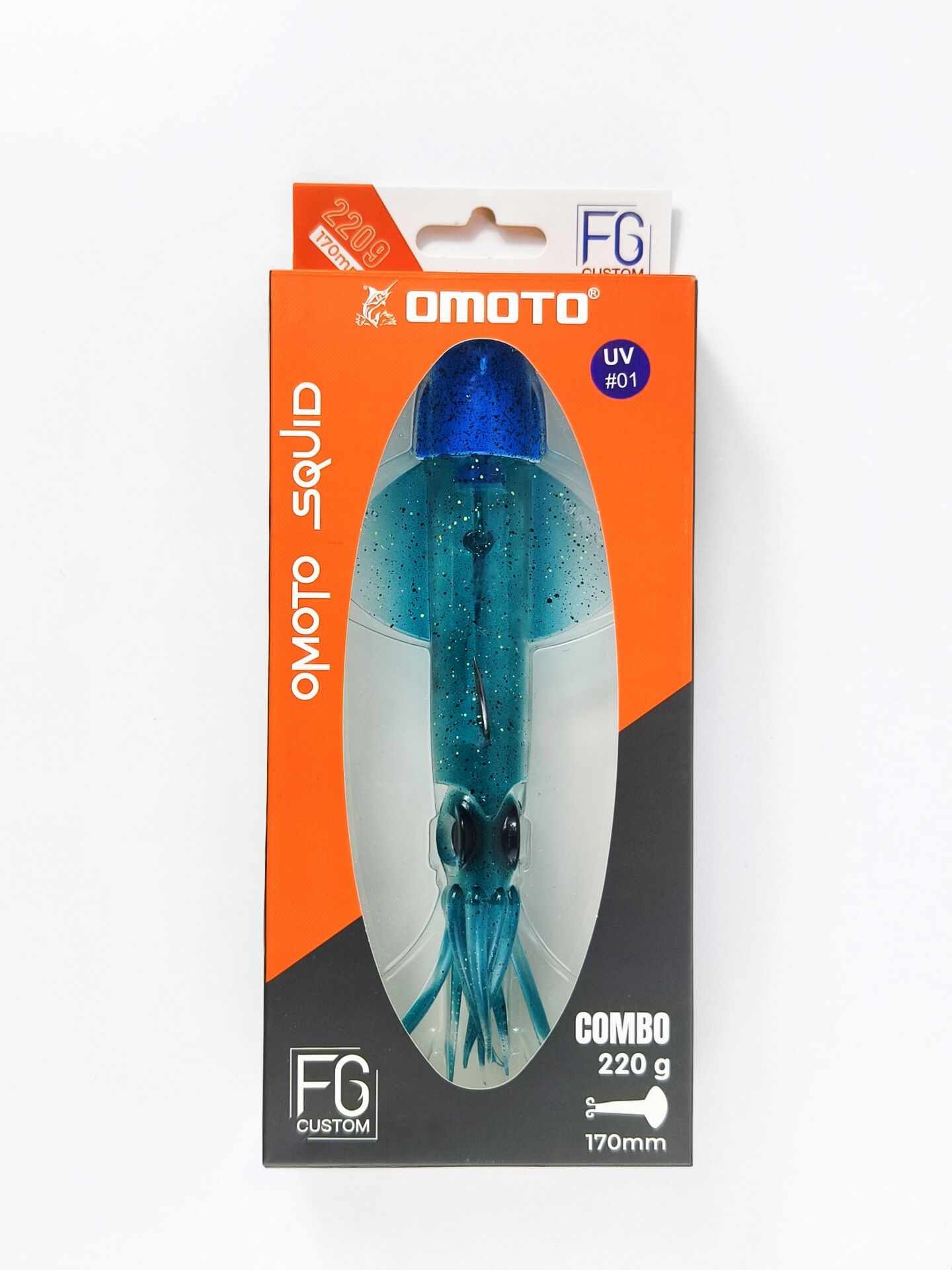 OMOTO FG CUSTOM SQUID 220GR NO:1 DEEP BLUE SQUID