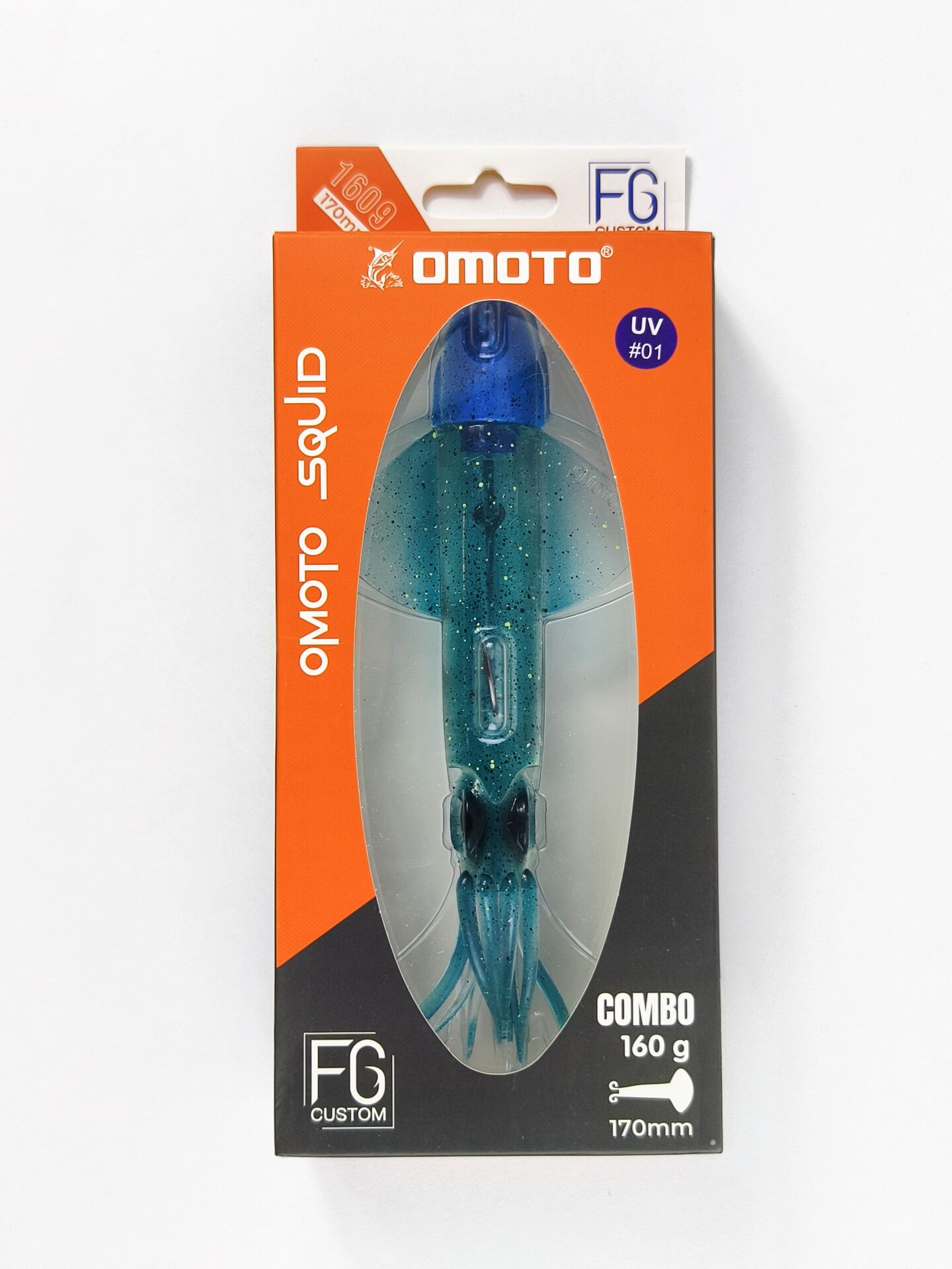OMOTO FG CUSTOM SQUID 160GR NO:1 DEEP BLUE SQUID