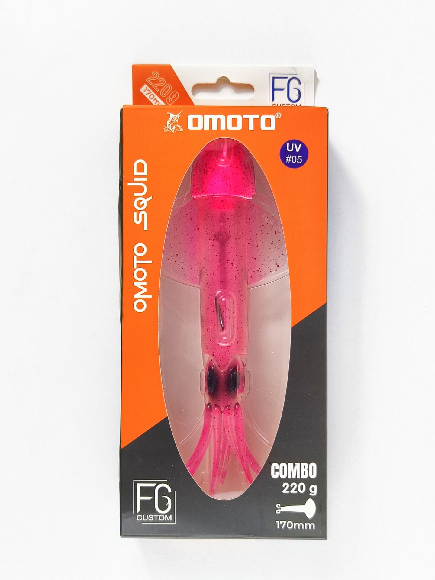 OMOTO FG CUSTOM SQUID 220GR NO:5 PINK KRAKEN