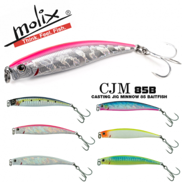 Molix Casting Jig Minnow 85 Baitfish Series Col. Verde Tempesta