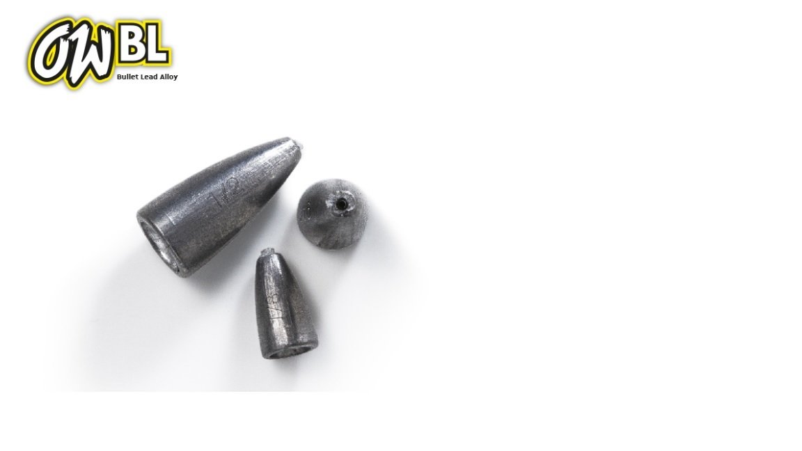 OMTD Bullet Lead Alloy 4 pcs serie OWBL 3/16 oz. (5 g.)